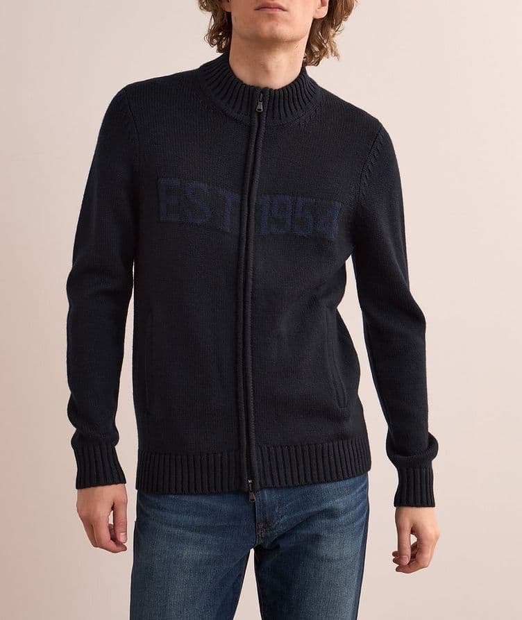 Wool Zip-Up Sweater  image 1