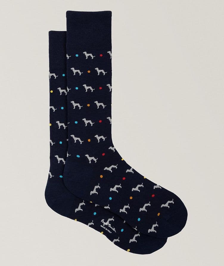 Hank Stretch-Cotton Dress Socks image 0