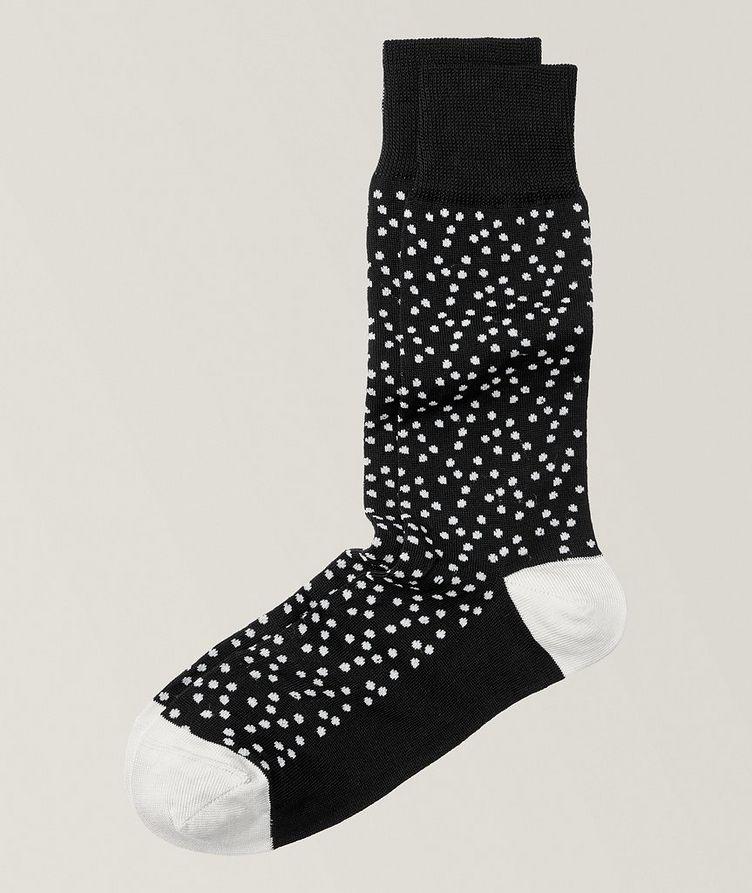 Polka-Dot Stretch Cotton-Blend Dress Socks image 0