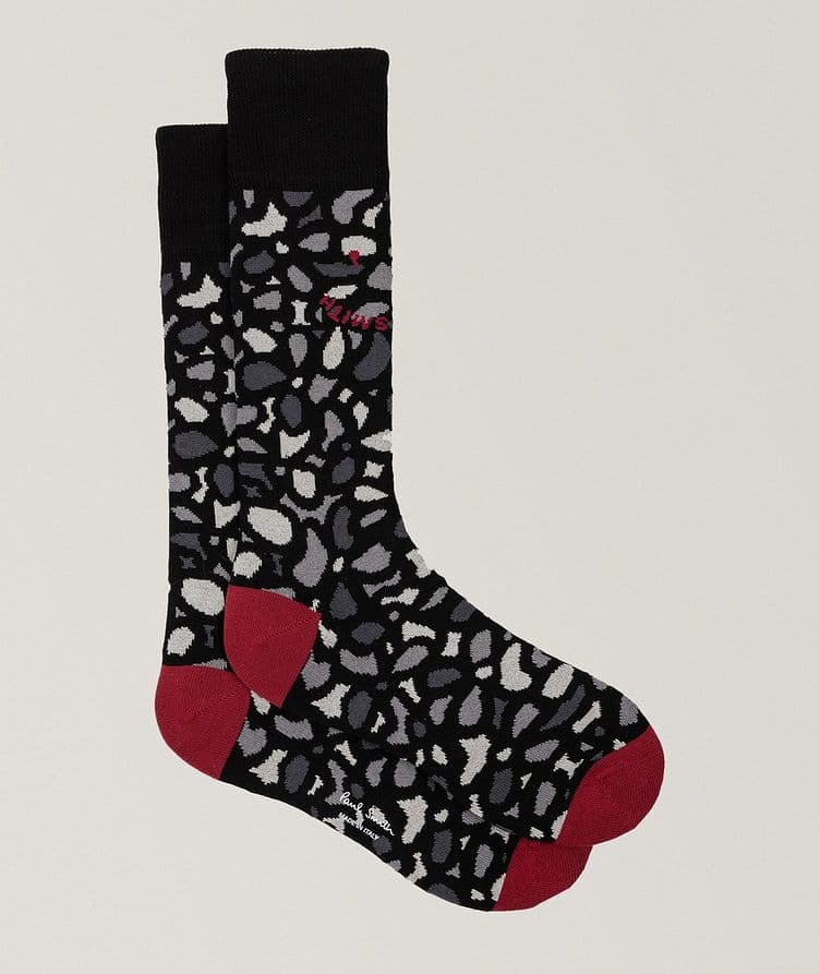 Chaussettes en mélange de coton à motif camouflage image 0