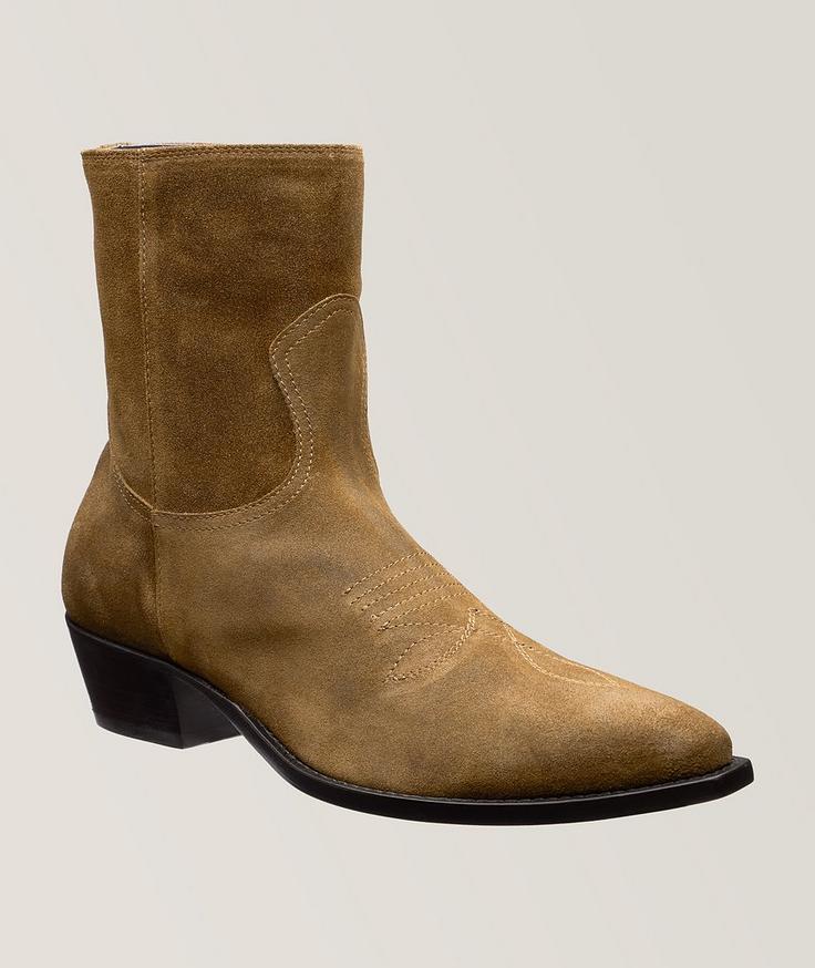 To Boot New York Atticus Suede Cowboy Boots