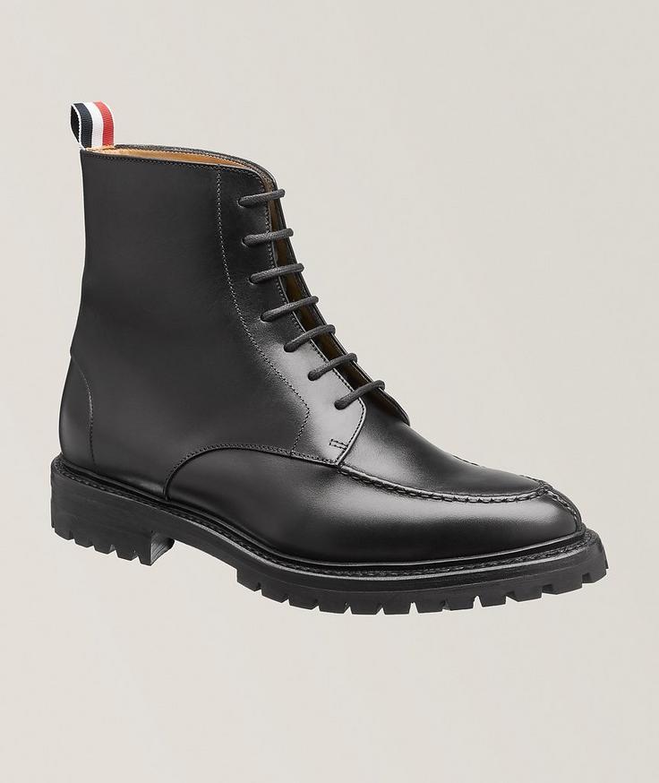 Thom Browne Botte de style Chelsea en cuir de veau