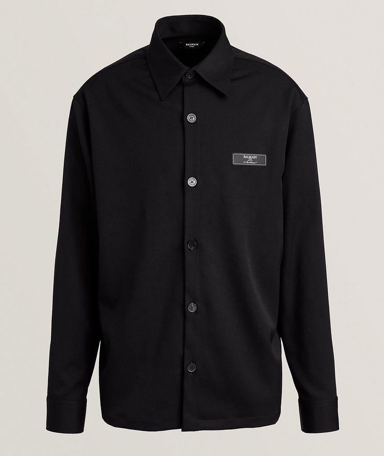 Stretch-Virgin Wool Overshirt image 0