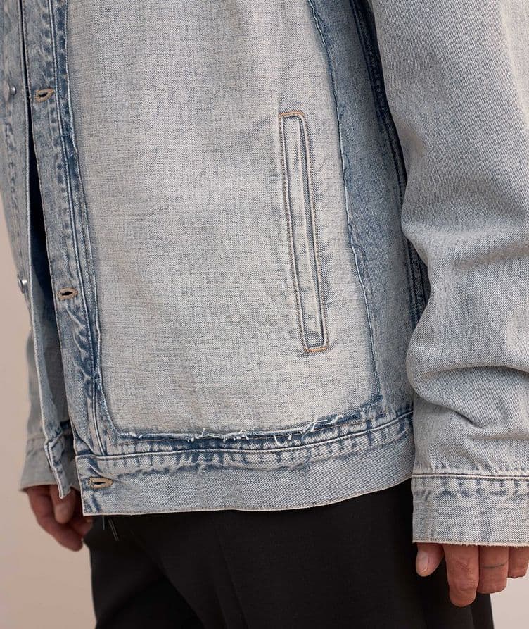 Blouson sectionné en denim image 4