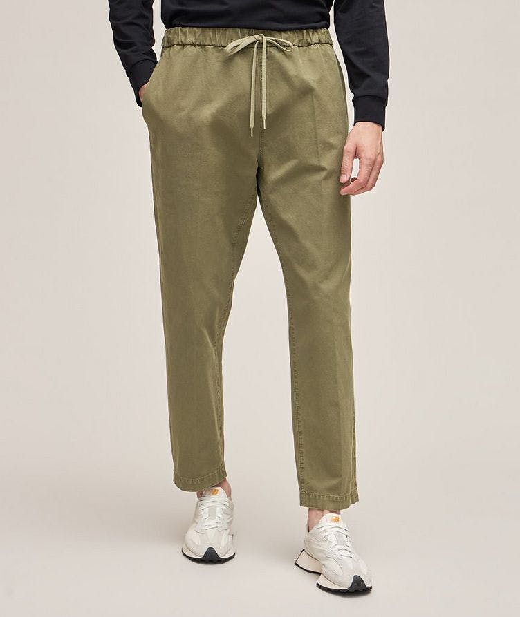 Drawstring Cotton Pants image 1