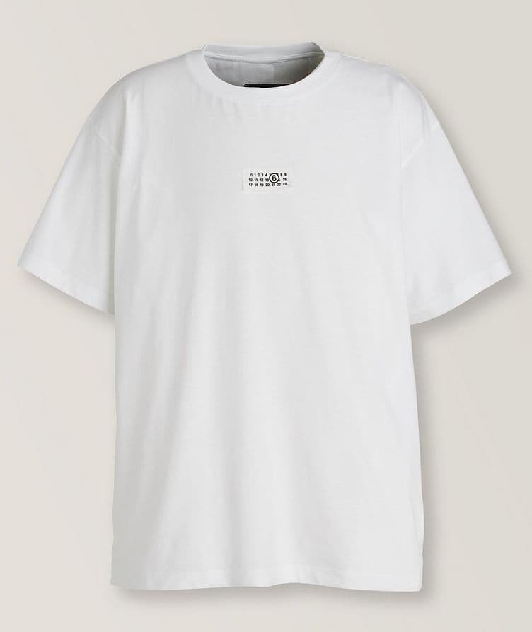 Oversized Stitched Logo Cotton T-Shirt image 0