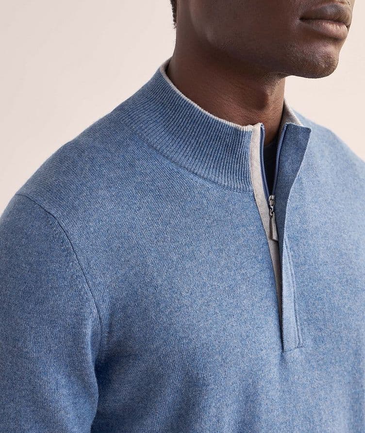 Wool-Blend Half-Zip Sweater  image 3