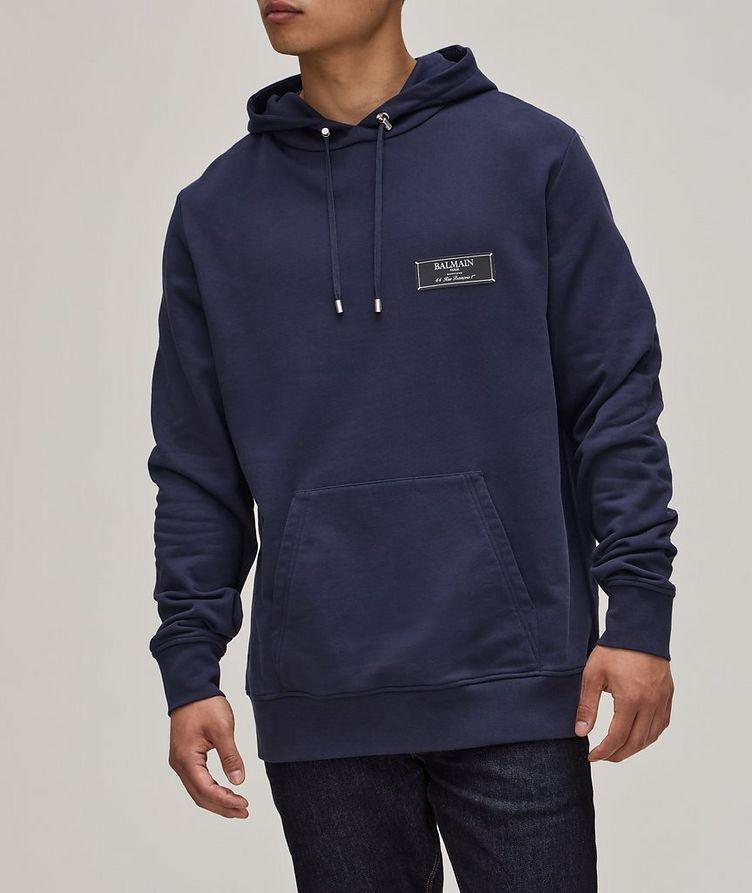 Signature Woven Logo Cotton Hoody  image 1