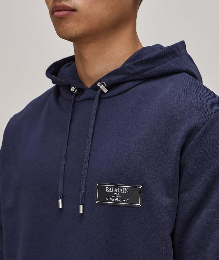 Signature Woven Logo Cotton Hoody  image 3