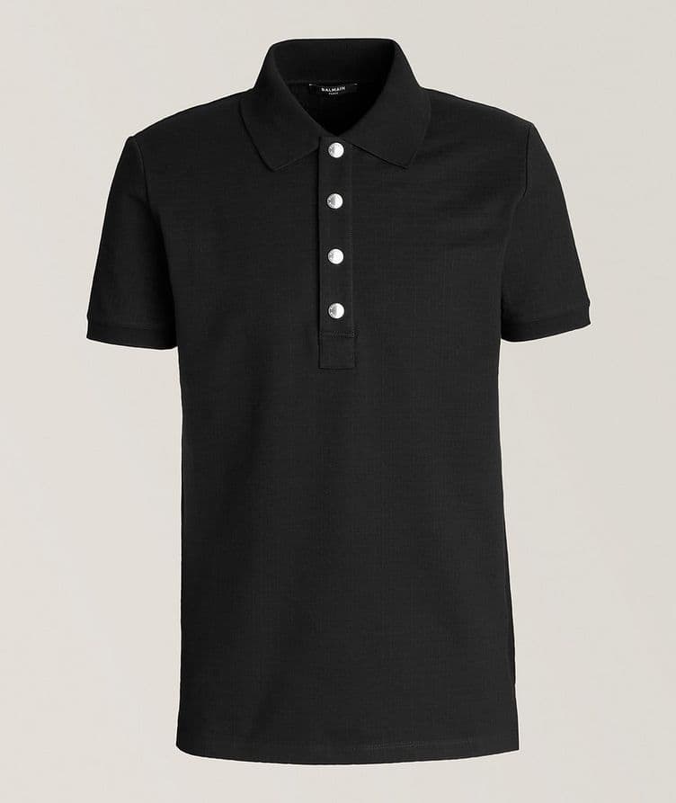 Jacquard Cotton Piqué Polo image 0