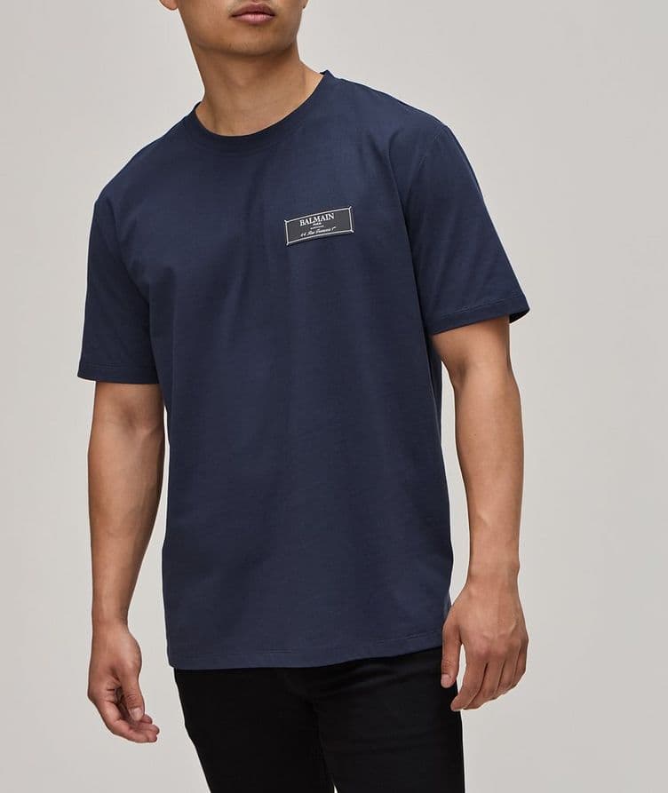 Signature Woven Logo Cotton T-Shirt image 1