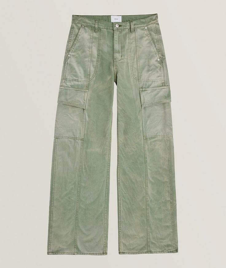 Rhude Canvas Cotton Cargo Pants