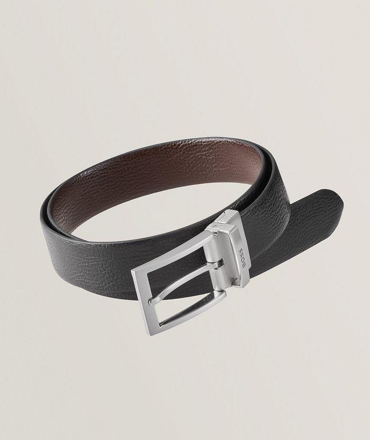 Ollie Square Grained Leather Belt image 0