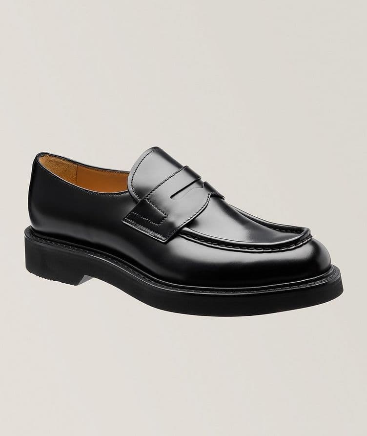 Lynton Polished Leather Penny Loafers image 0