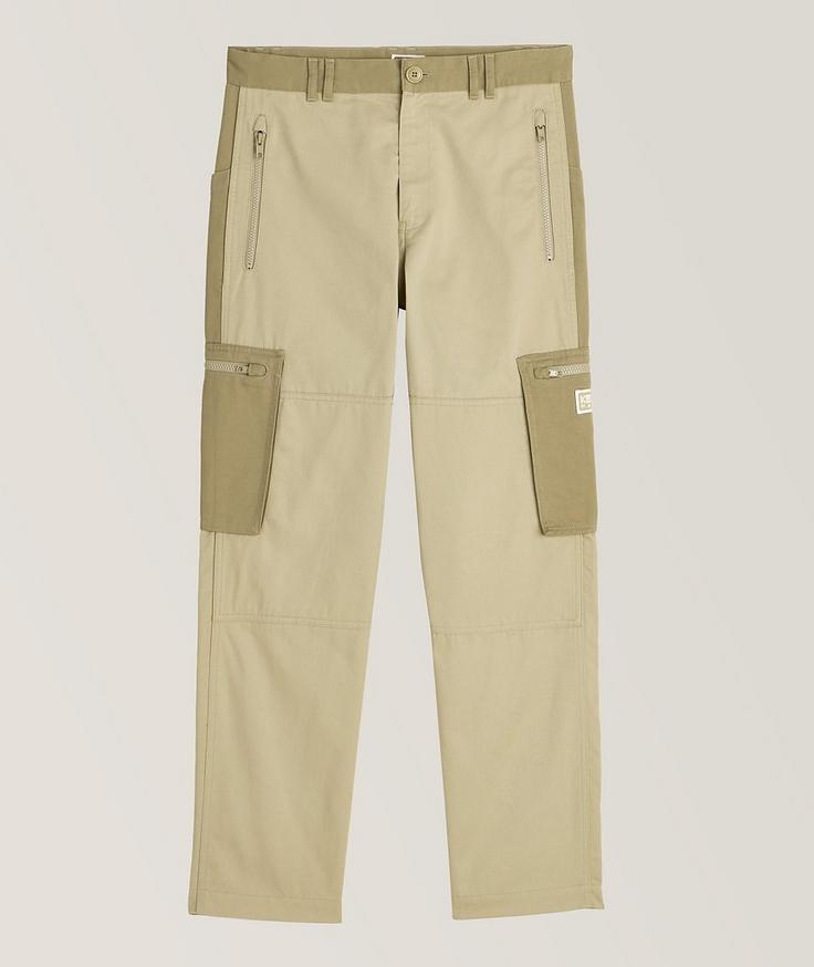 Kenzo Two-Tone Cotton Cargo Pants