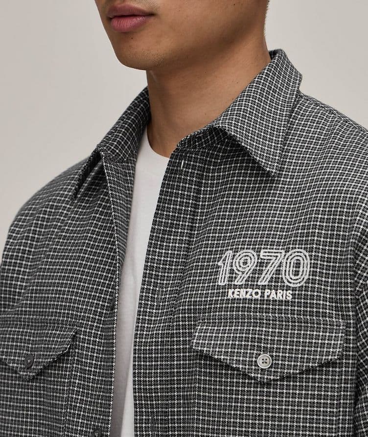 Cotton Check Western Overshirt  image 3