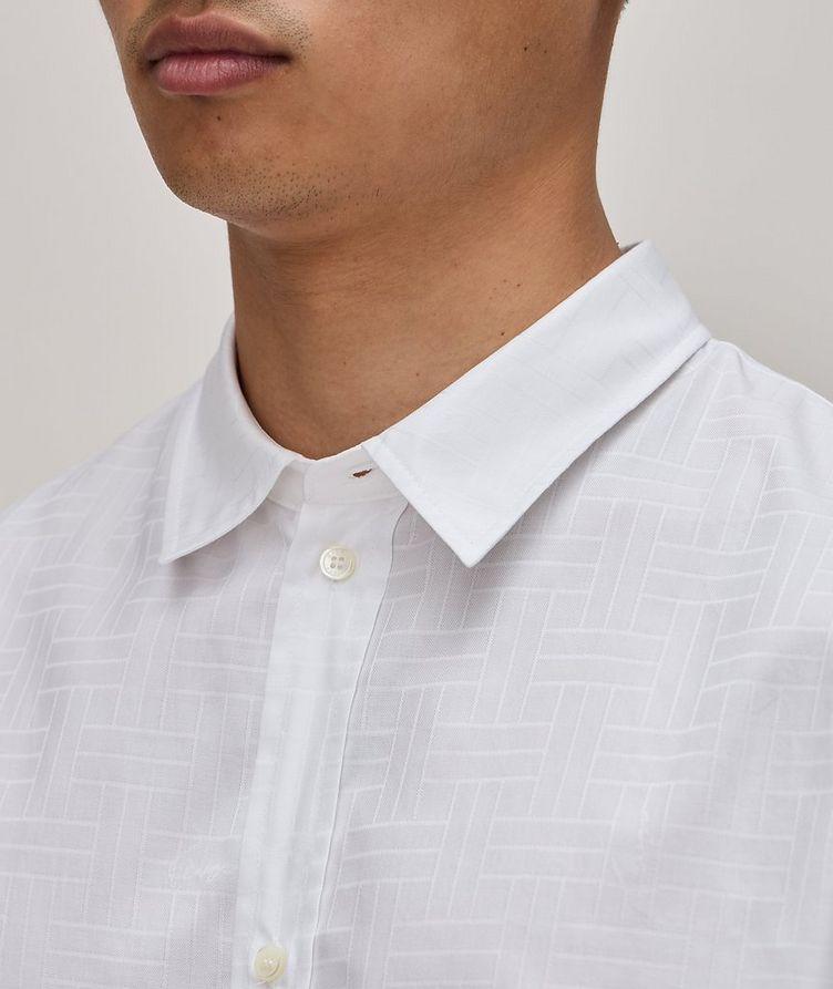 Chemise décontractée en coton à motif croisé image 3