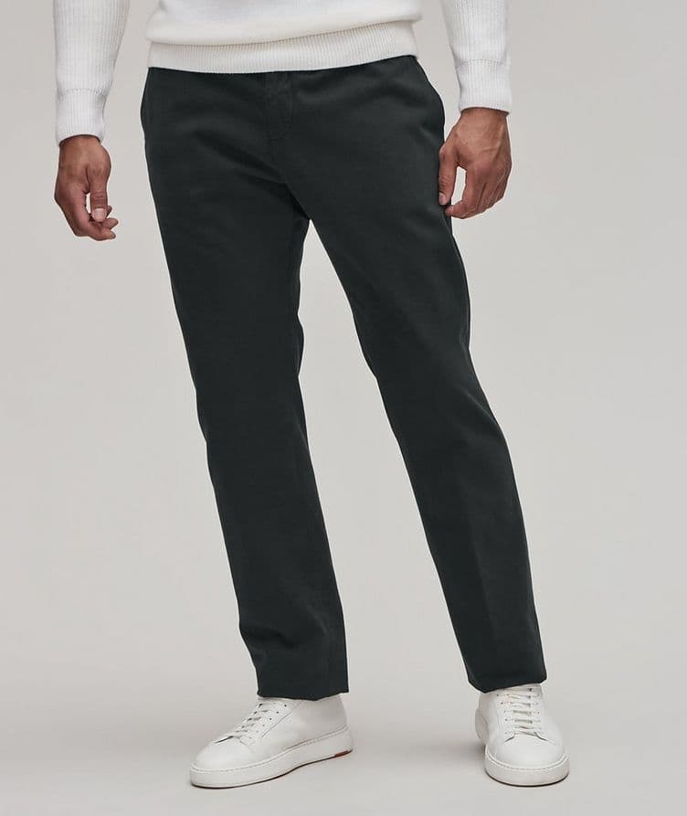 Pantalon en coton et en cachemire image 1