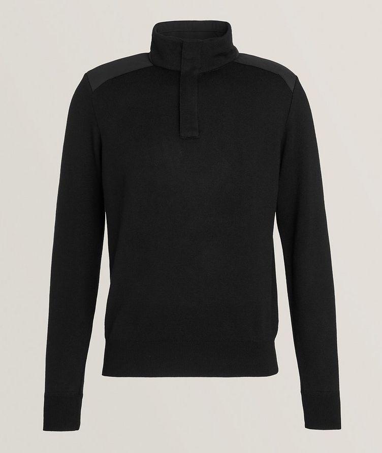 Virgin Wool Quarter-Zip Sweater image 0