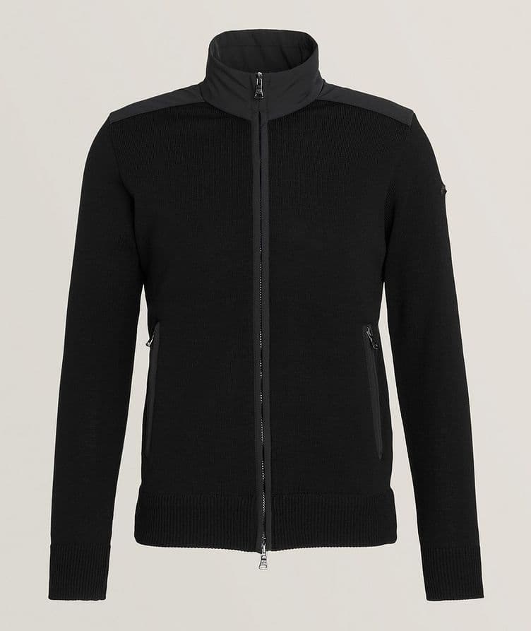 Virgin Wool Full-Zip Sweater image 0