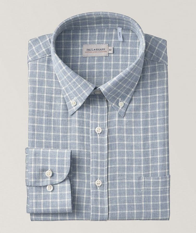 Check Cotton-Blend Sport Shirt  image 0