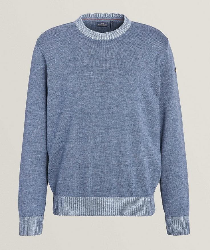 Paul & Shark Virgin Wool Crewneck Sweater