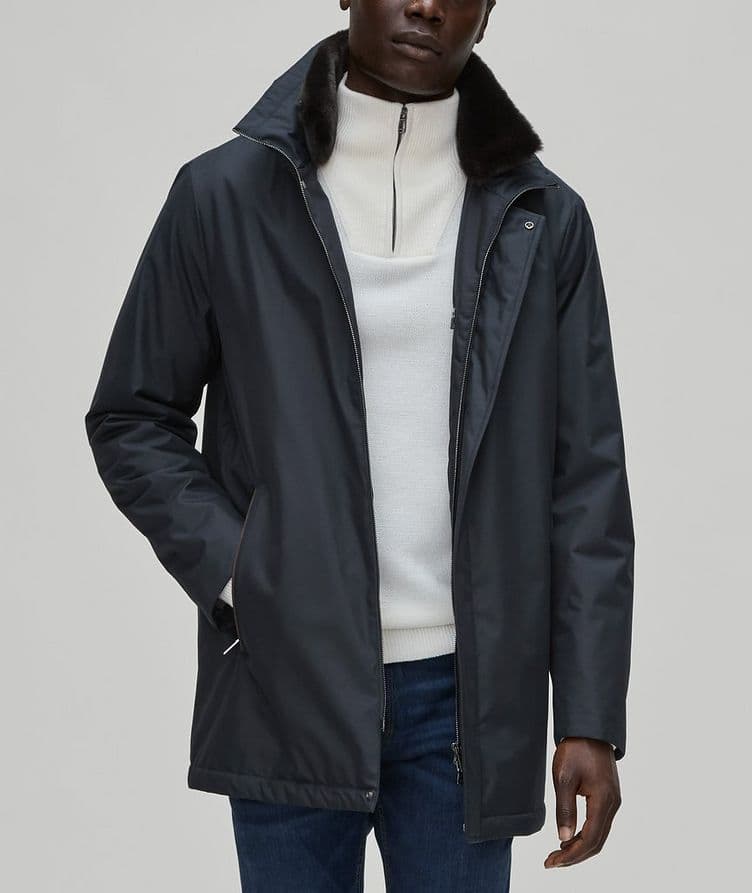 Padded Fur Trim Parka  image 1