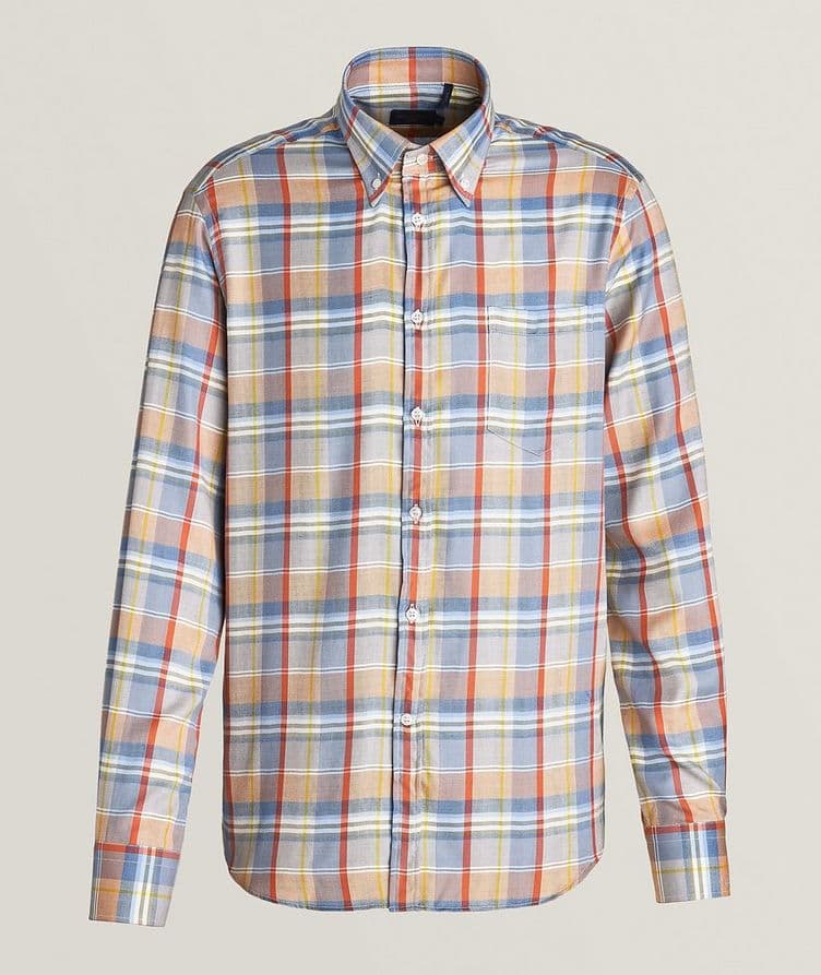 Cotton-Lyocell Blend Check Shirt image 0