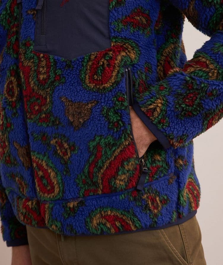 Pull à motif paisley et à glissière image 3