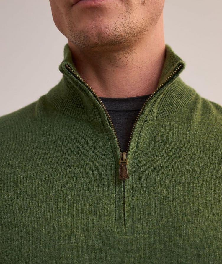 Wool Quarter-Zip Sweater image 3