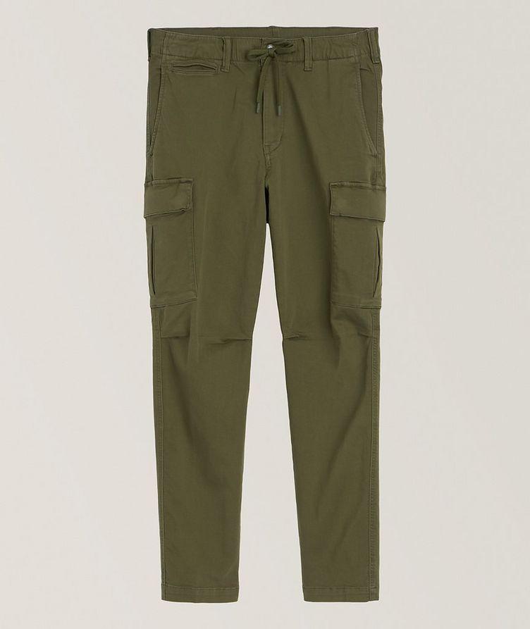 Pantalon cargo en coton extensible image 0