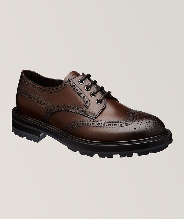 Burnished Leather Commando Derbies  image 0