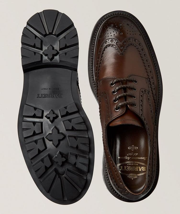 Burnished Leather Commando Derbies  image 2