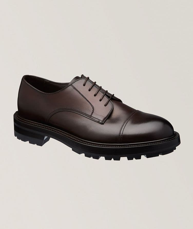 Burnished Leather Commando Derbies  image 0