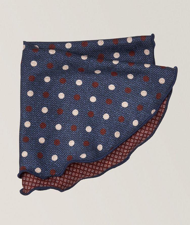 Reversible Polka Dot-Neat Silk Pocket Square image 0