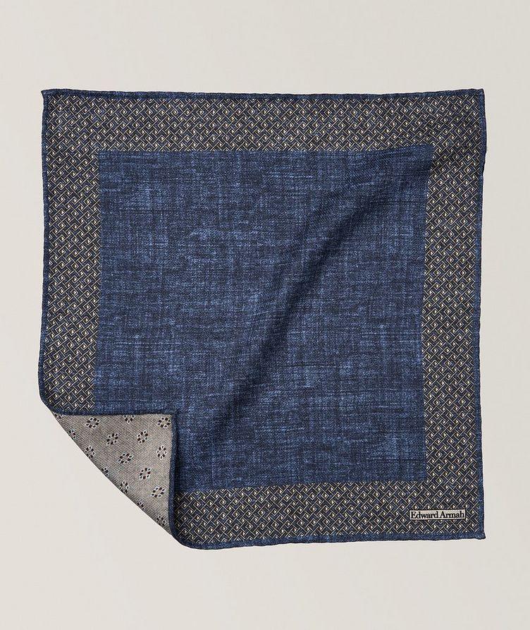 Reversible Border-Neat Silk Pocket Square image 0