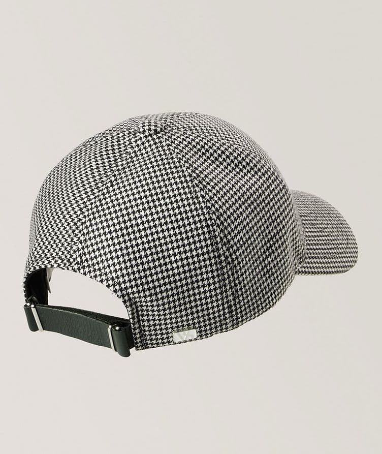 Houndstooth Wool Baseball Cap image 1