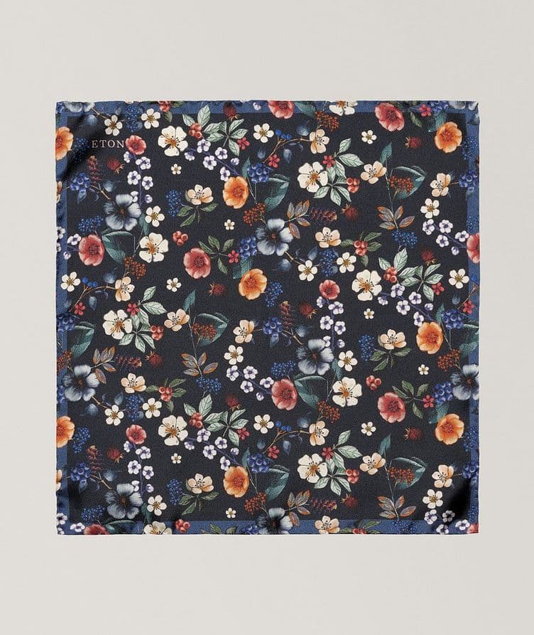 Floral Silk Pocket Square image 1