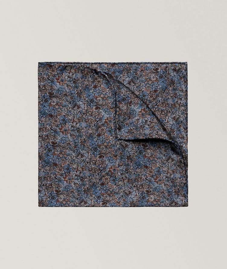 Floral Print Silk Pocket Square image 0