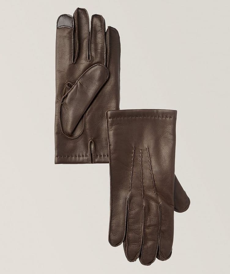 Nappa Leather & Cashmere Gloves image 0