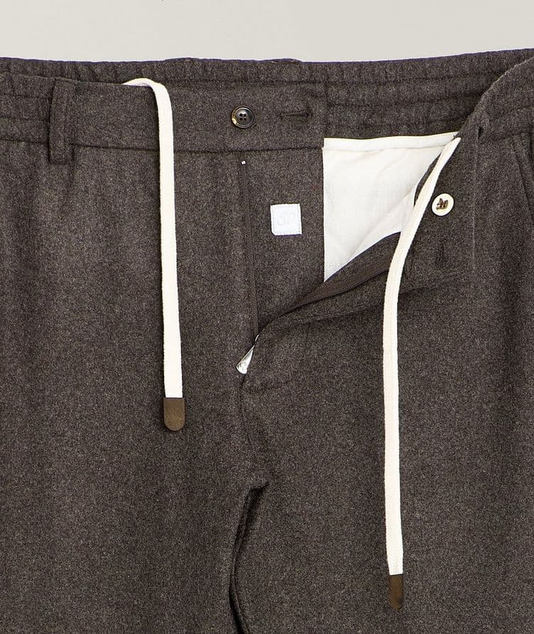 Muno Stretch-Cashmere Drawstring Pants image 1