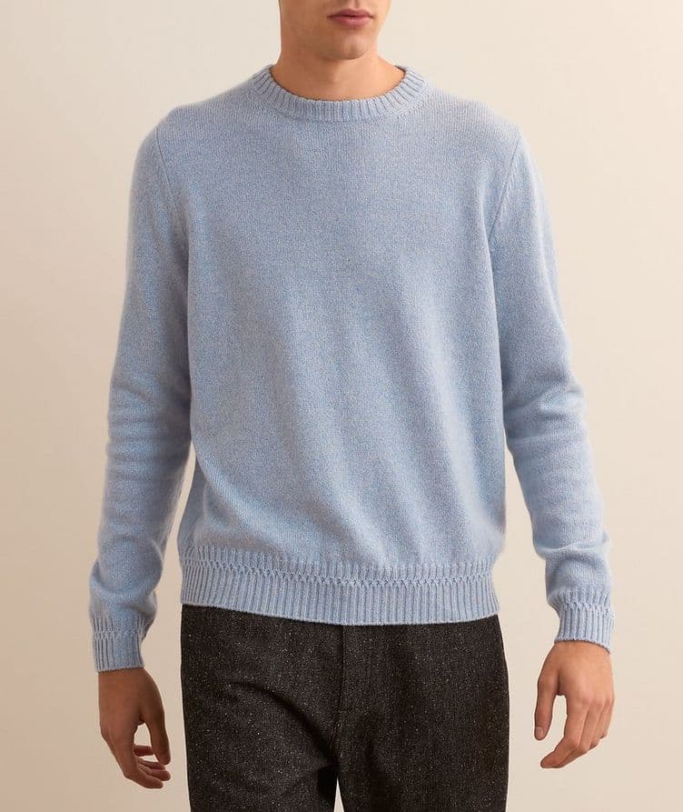 Full-Zip Extra-Fine Wool Sweater  image 1