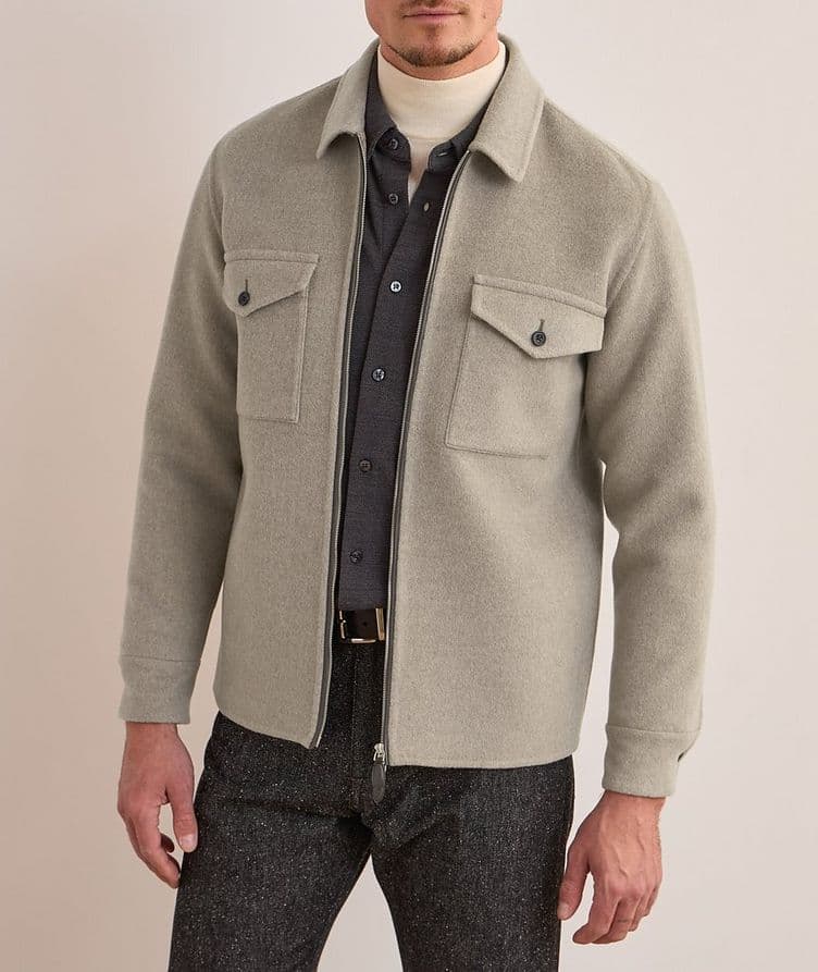 Wool-Cashmere Double Face Overshirt image 1