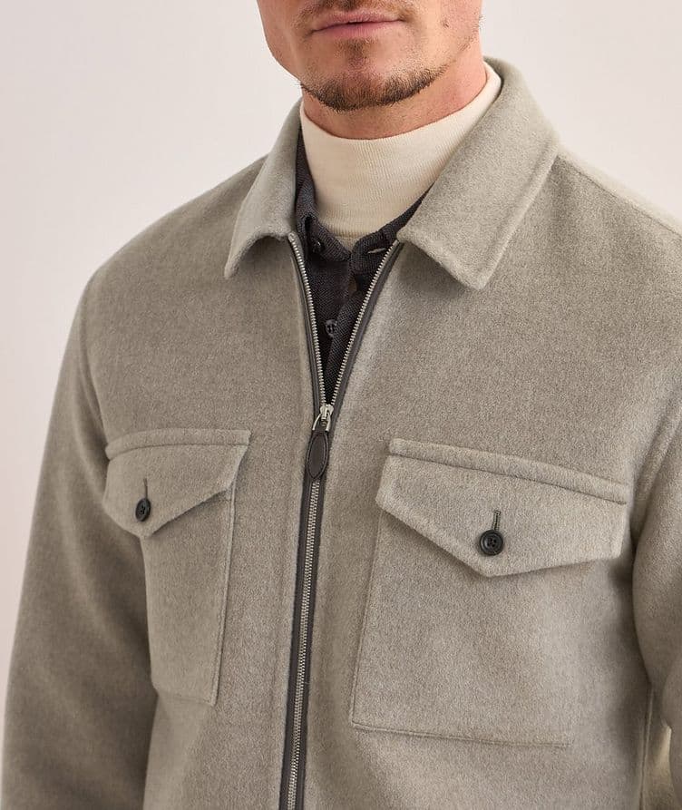 Wool-Cashmere Double Face Overshirt image 3