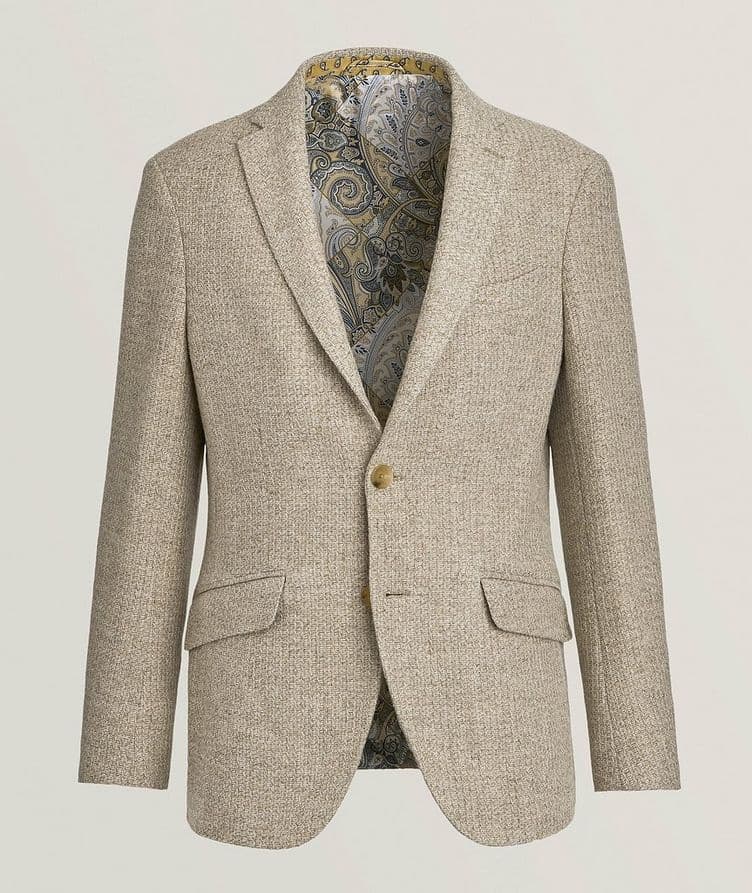 Mélange Sport Jacket with Paisley Interior  image 0