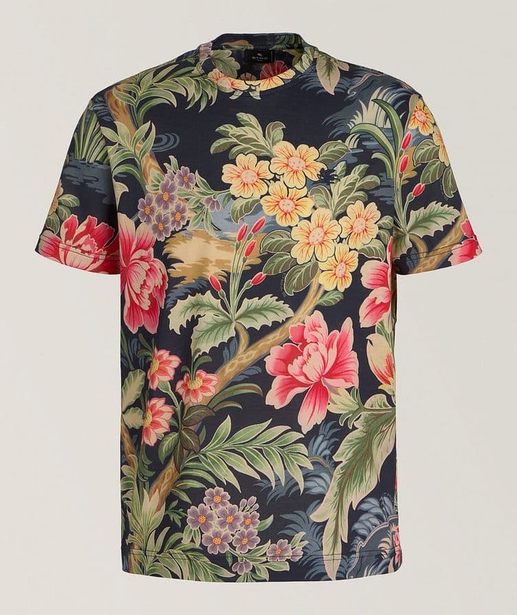 Floral Cotton T-Shirt image 0