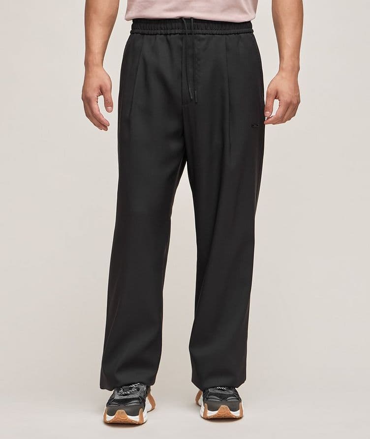 Drawstring Elasticized Pants image 1