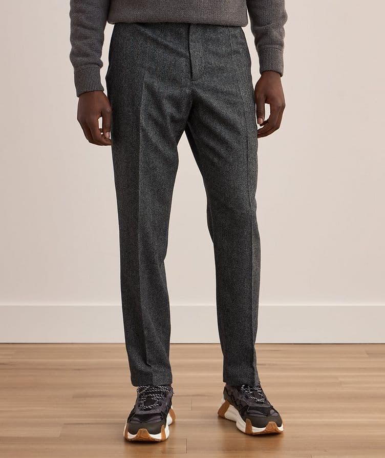 Herringbone Drawstring Pants image 2