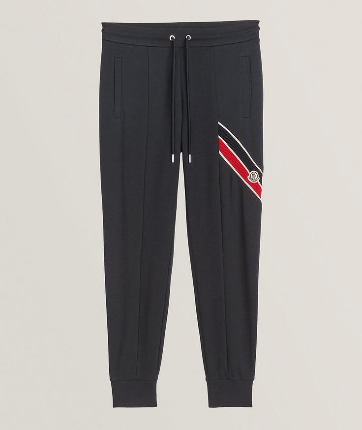 Moncler Pantalon sport en mélange de coton à cordon