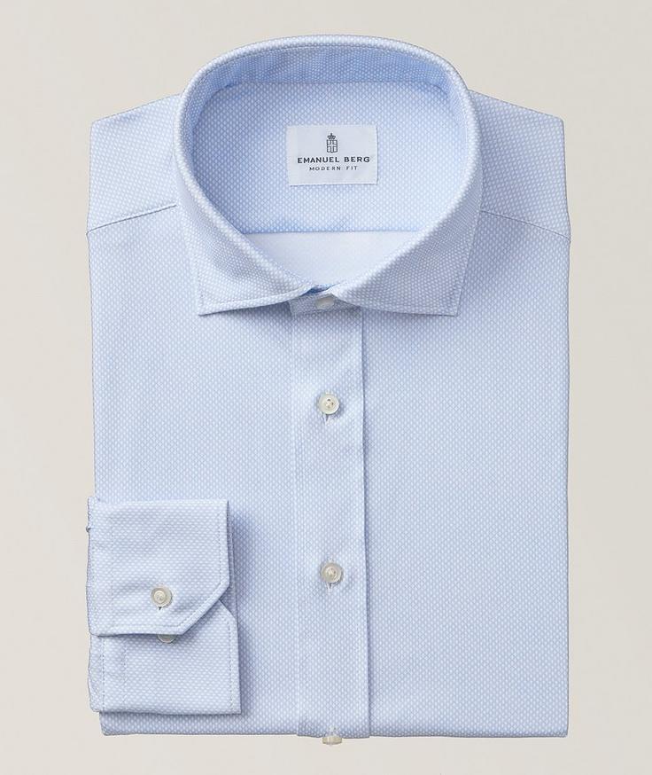 Emanuel Berg Byron Birdseye 4-Flex Dress Shirt